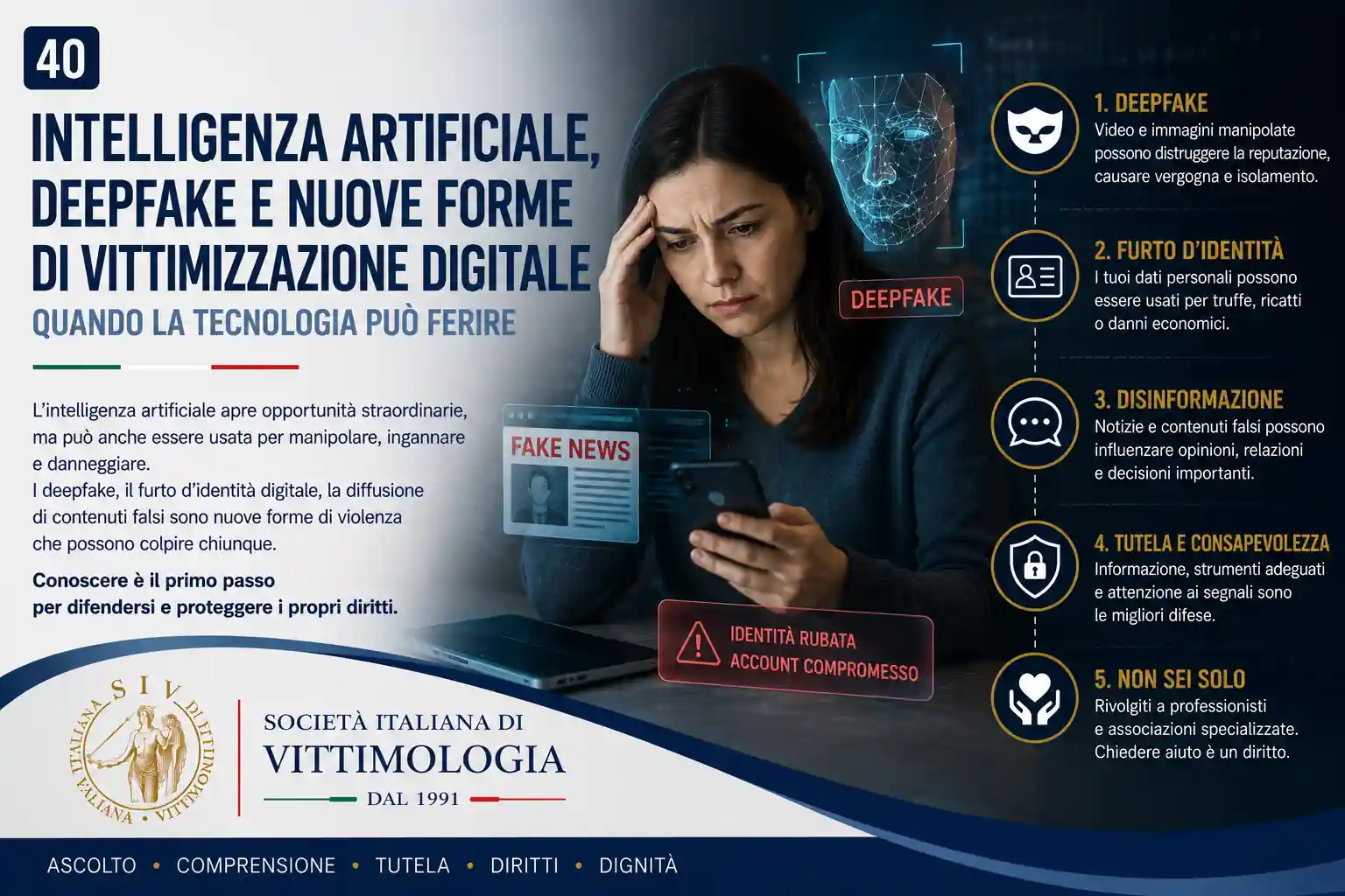 Intelligenza artificiale, deepfake e nuove forme di vittimizzazione digitale